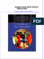 Strategic Management by Garth Saloner Ebook PDF