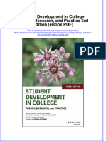 Student Development in College Theory Research and Practice 3rd Edition Ebook PDF