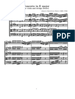 Bach Violin Concerto e Major (Score)