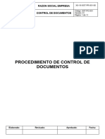 XX 19 SGT PR 001 00 Procedimiento de Control de Documentos