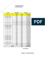 FAMILLY LAUNDRY INVOICE 30 Agustus