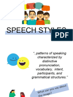 Speech Styles