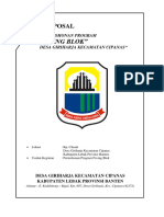 PROPOSAL JALAN PAVING BLOCK KP. CIKAAK Ds. Giriharja