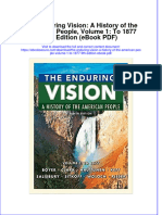 The Enduring Vision A History of The American People Volume 1 To 1877 9th Edition Ebook PDF