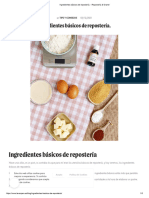 Ingredientes Básicos de Repostería. - Repostería & Granel