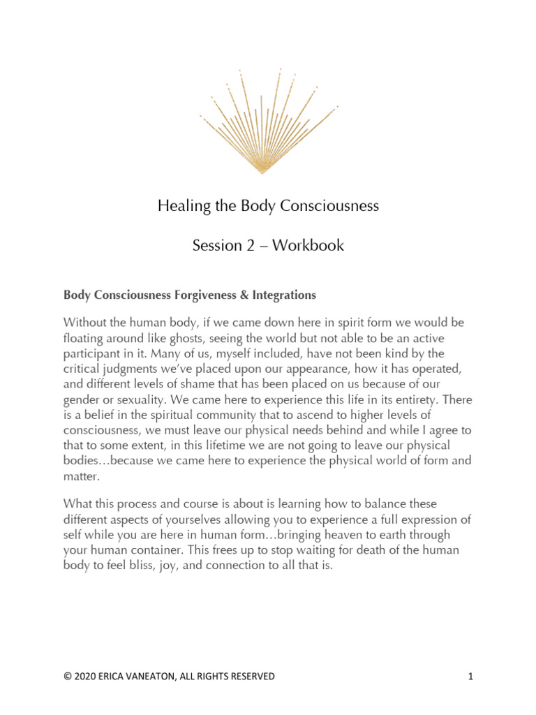Workbook Session II | PDF | Chakra | Forgiveness