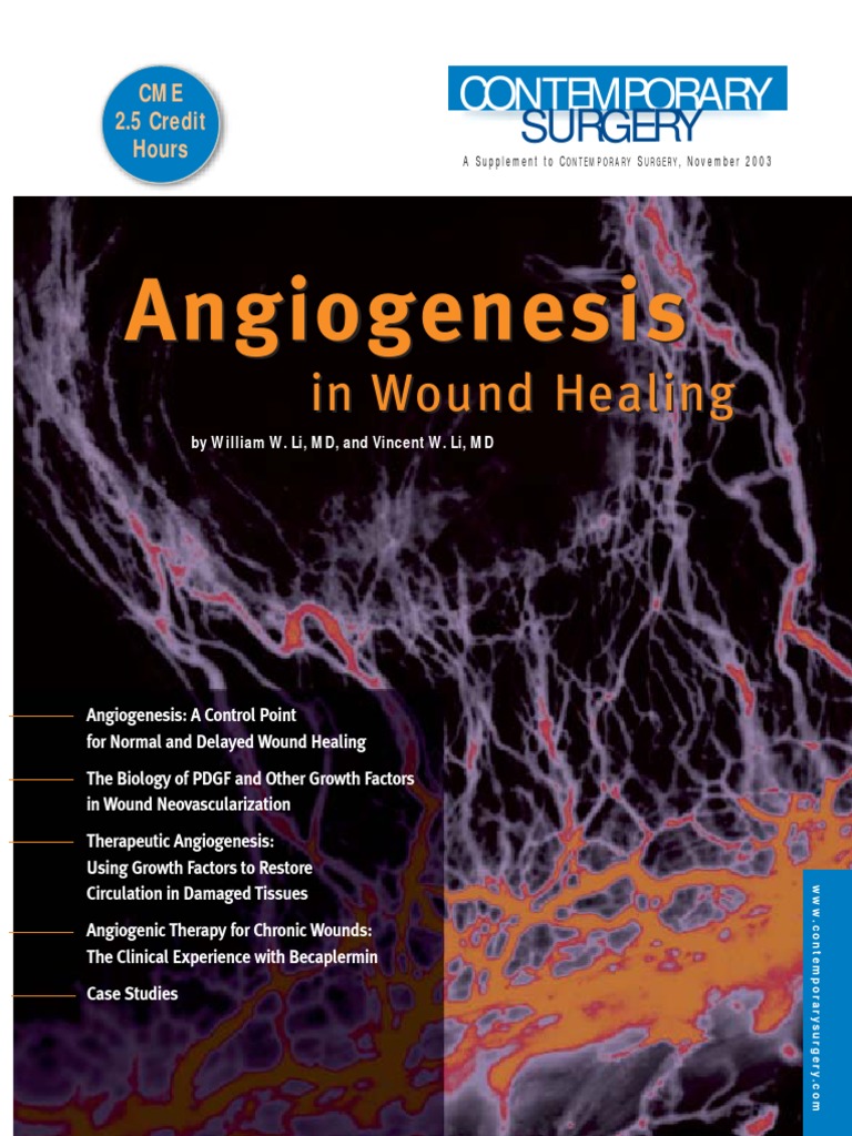 Angiogenesis With Wound Healing | PDF | Angiogenesis | Vascular ...