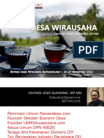 Materi Pengantar Desa Wirausaha - Bimtek