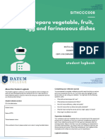 SITHCCC008 Student Logbook