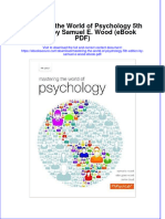 Mastering The World of Psychology 5th Edition by Samuel e Wood Ebook PDF