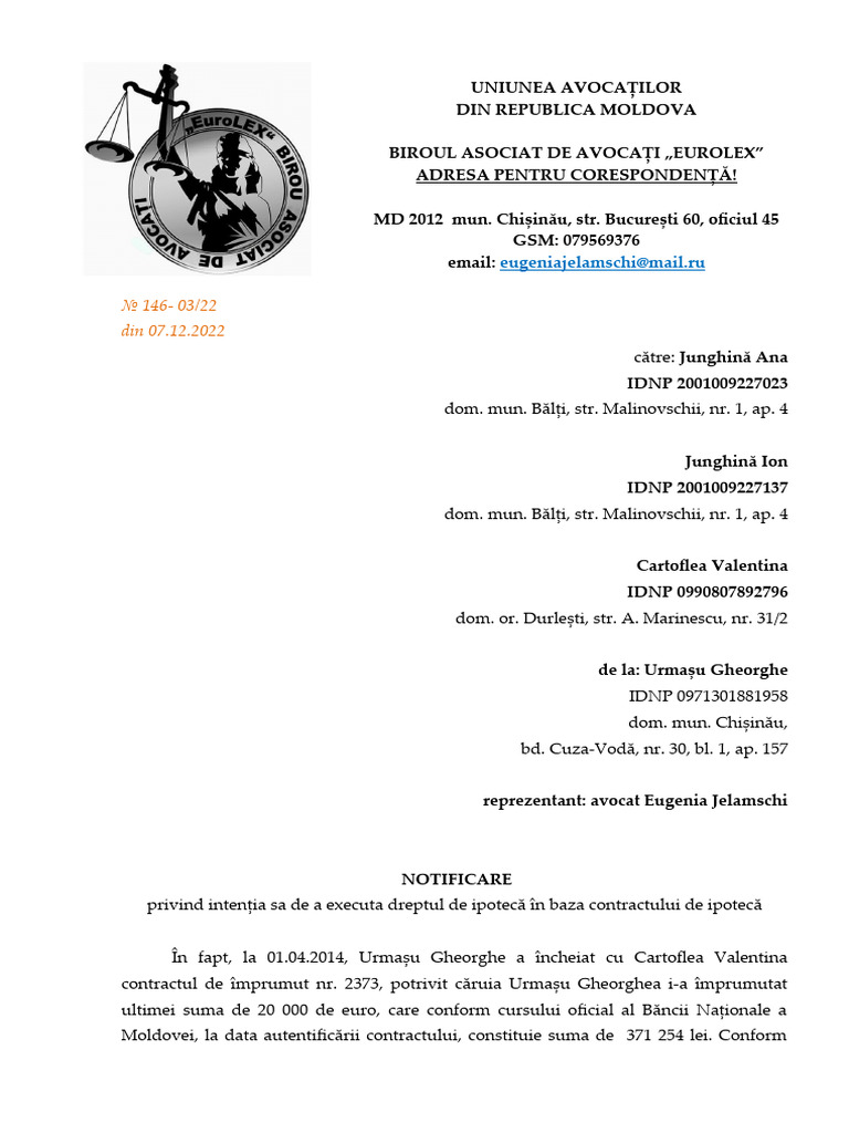 Notificare | PDF