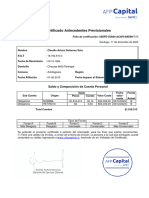 Certificado de Antecedentes Previsionales