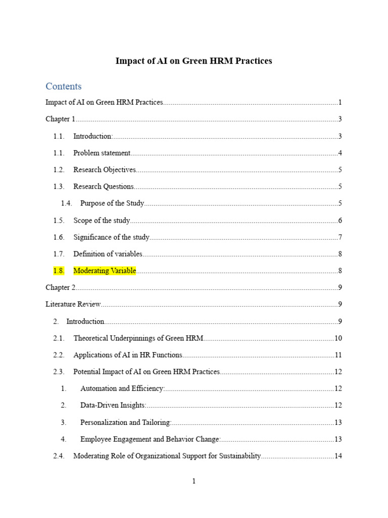 AI's Role in Enhancing Green HRM | PDF | Human Resource Management ...