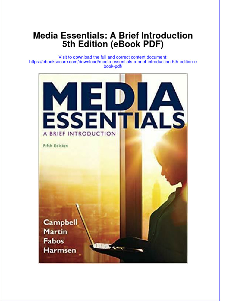 Media Essentials A Brief Introduction 5th Edition Ebook PDF PDF Mass Media Religious