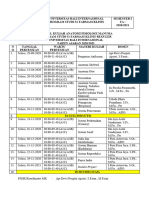 Time Table Anatomi Fisologi Manusia