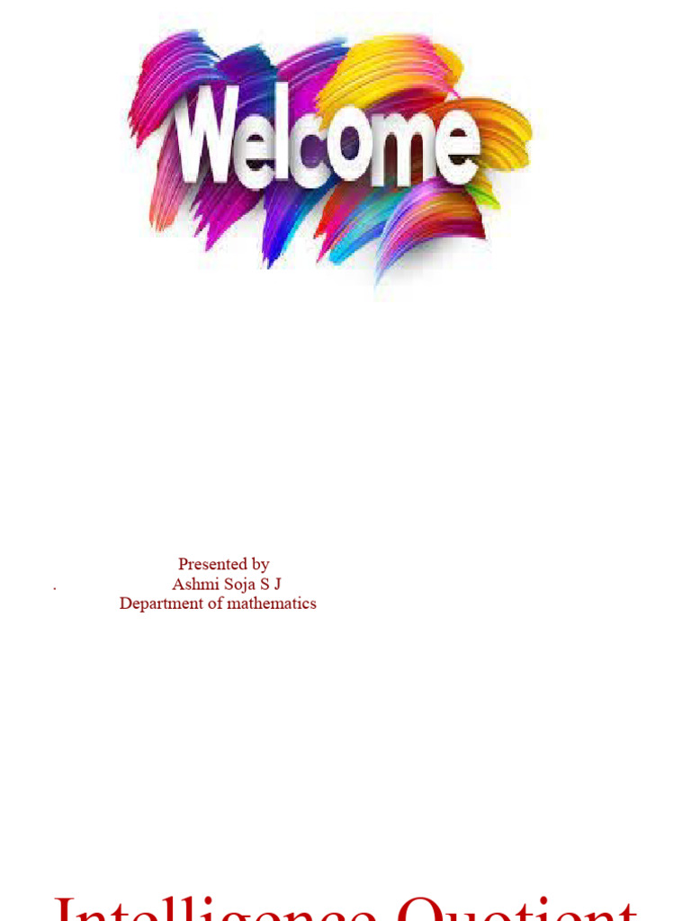 Understanding Intelligence Quotient (IQ) | PDF | Intelligence Quotient ...