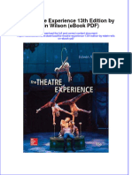 The Theatre Experience 13th Edition by Edwin Wilson Ebook PDF