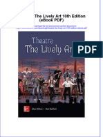 Theatre The Lively Art 10th Edition Ebook PDF