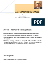 Bloom's Mastery Learning Model