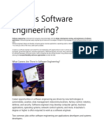 What Is Software Engineering