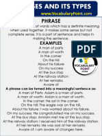 Phrase and Its Types PDF