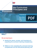 Unpacking The Curriculum Learning Standards Dr. Denn Marc P. Alayon PHD September 7 2023