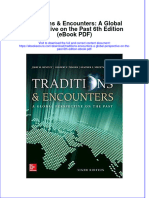 Traditions Encounters A Global Perspective On The Past 6th Edition Ebook PDF