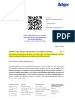 Draeger Customer Letter Covid19 Usage Anaesthesia Devices For Long Term Ventilation