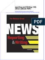 News Reporting and Writing 13th Edition Ebook PDF