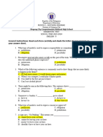 English 9 Diagnostic Test 23 24 WD Key Answers