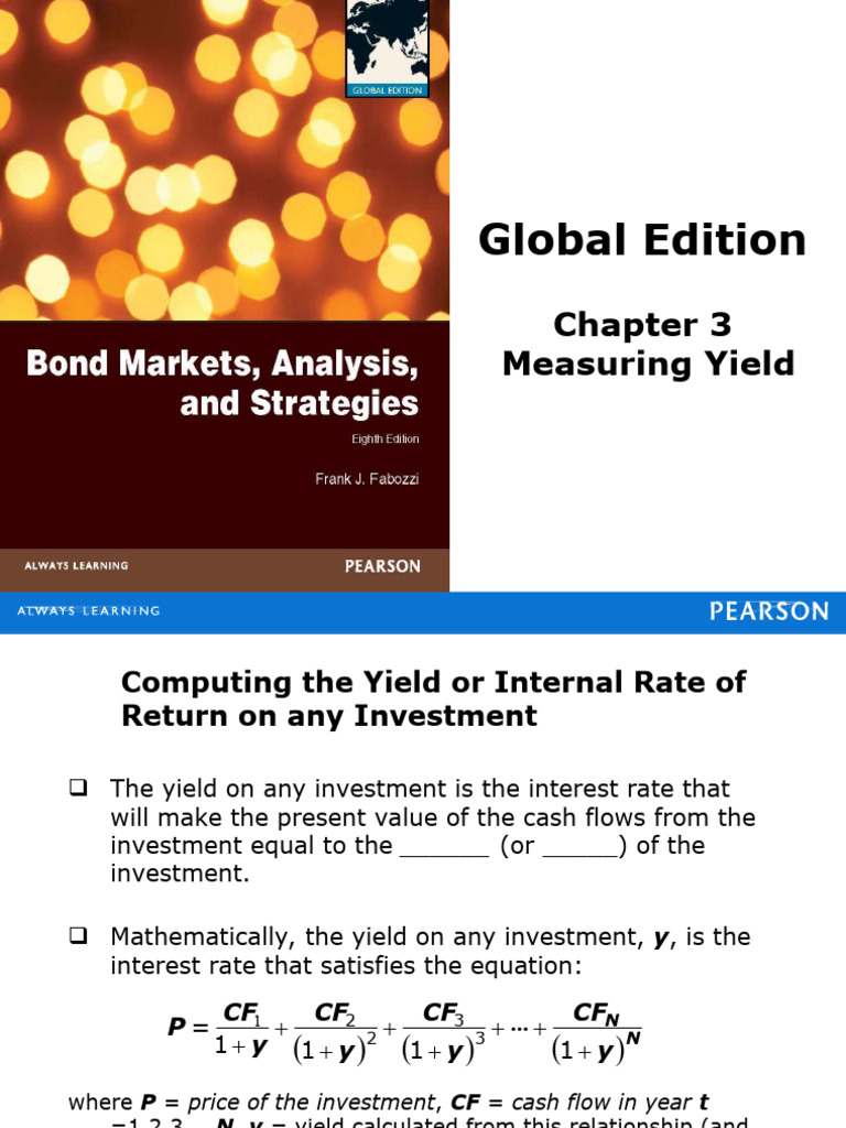 Running Yield Calculation Explained | PDF | Yield (Finance) | Bonds ...
