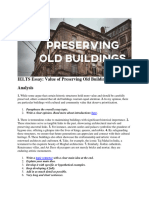 IELTS PDF Value of Preserving Old Buildings