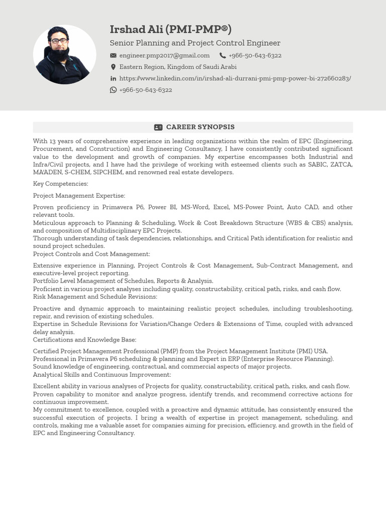 SENIOR PROJECT CONTROL ENGINEER SALARY intelligence overview