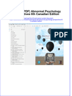 Original PDF Abnormal Psychology Perspectives 6th Canadian Edition PDF