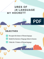 Features of Human Language by Hockett
