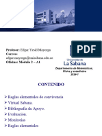 Presentación Álgebra Lineal - Edgar Mayorga