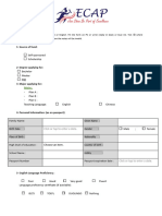 Application Form ECAP