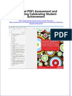 Original PDF Assessment and Reporting Celebrating Student Achievement PDF