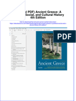 Original PDF Ancient Greece A Political Social and Cultural History 4th Edition PDF