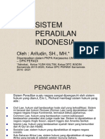 SISTEM PERADILAN INDONESIA Oleh ARIFUDIN
