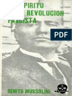 El Espíritu de La Revolución Fascista