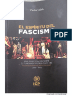 El Espiritu Del Fascismo - Una Investigación Sobre El Fundamento Ideológico Del Movimiento Fascista Italiano (1915-1945)