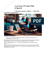 Build A Chatbot On Your CSV Data With LangChain and OpenAI