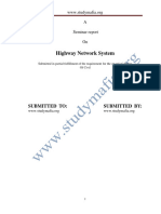 Civil Highway Network System Report