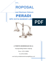 Proposal Posbakum Peradi Lampung
