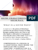 Sound - Characteristics of A Sound Wave