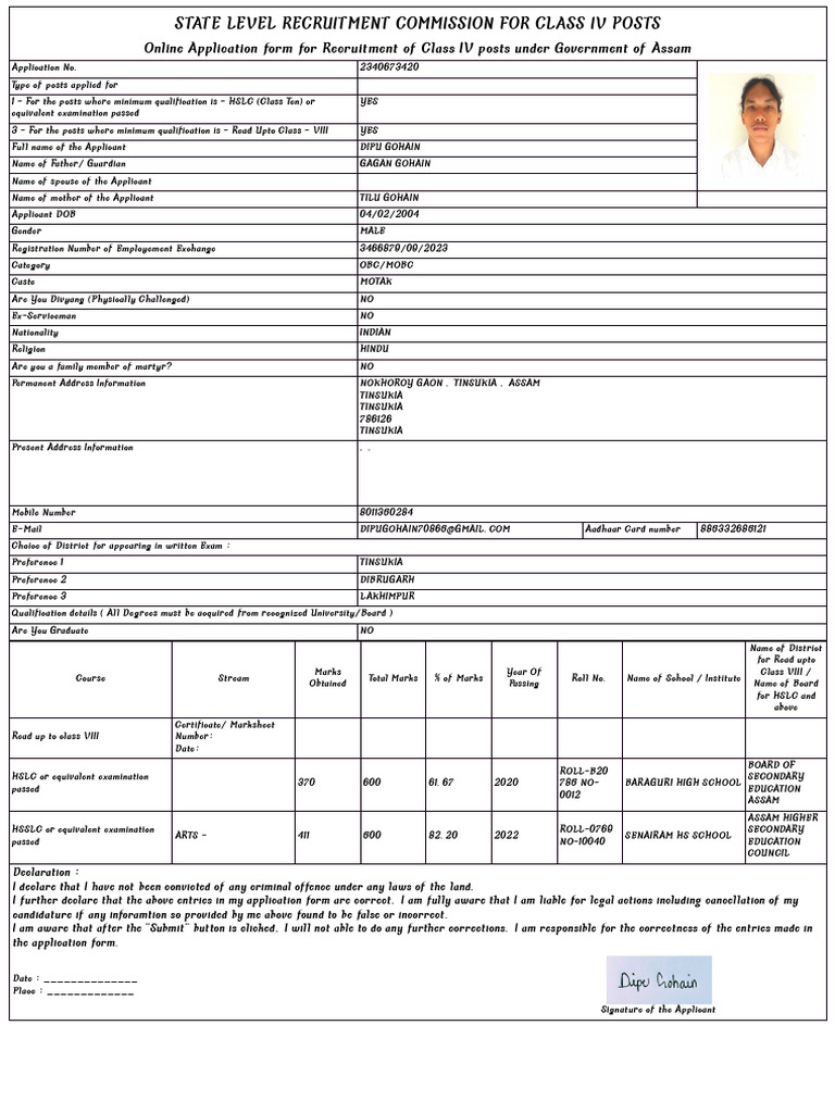 SLRC Class III | PDF