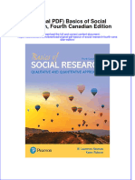 Original PDF Basics of Social Research Fourth Canadian Edition PDF