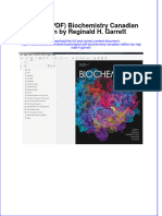 Original PDF Biochemistry Canadian Edition by Reginald H Garrett PDF