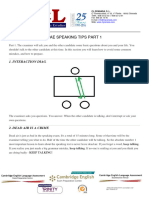 Cae Speaking Tips Part 1